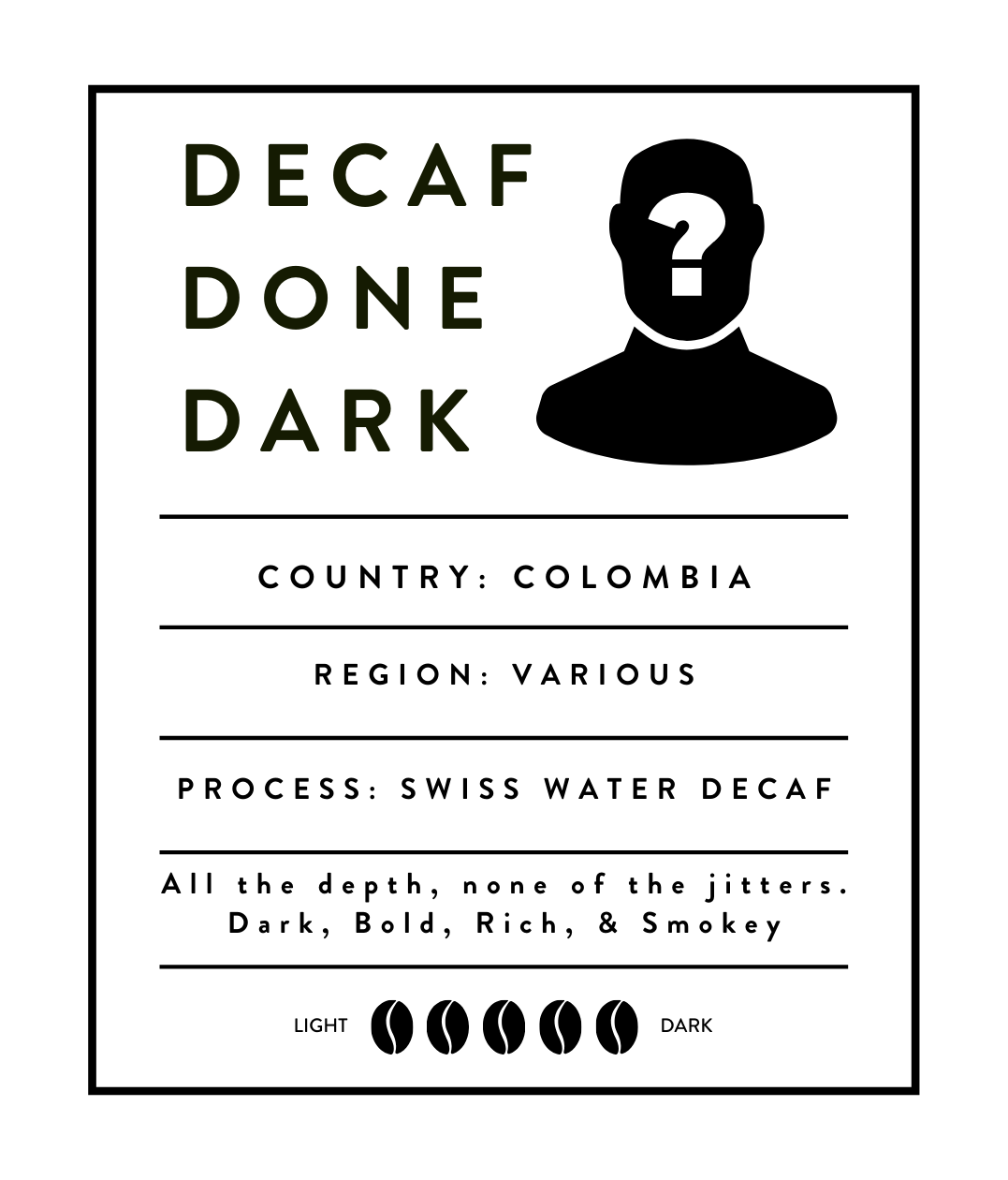 Decaf Done Dark