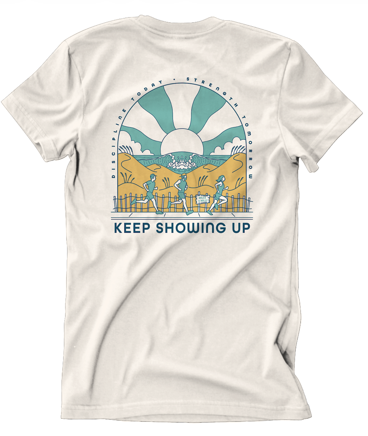 Miles 4 Milly “Keep Showing Up” Fundraiser Tee — Presale