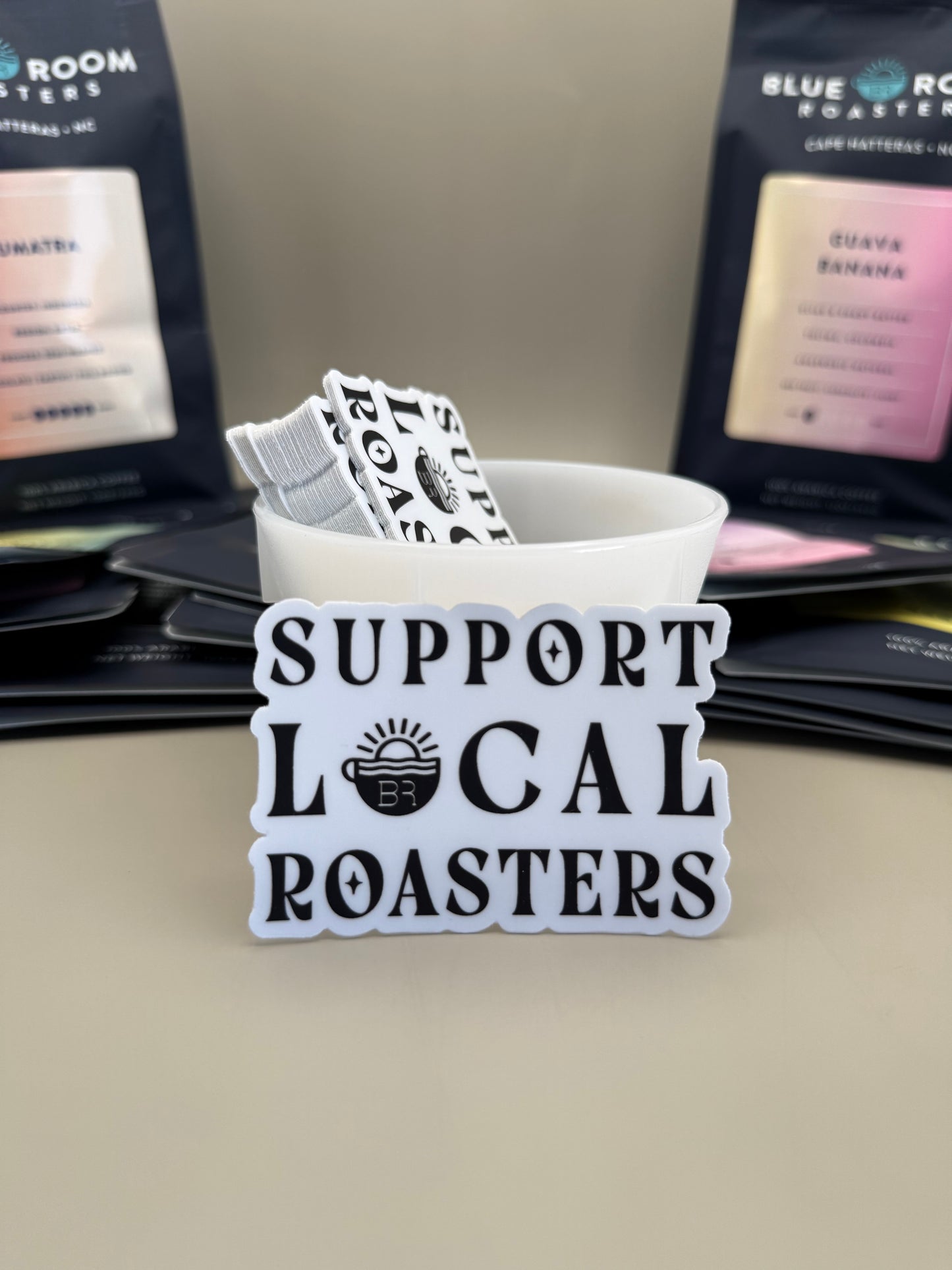 Blue Room Roasters Stickers
