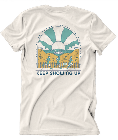 Miles 4 Milly “Keep Showing Up” Fundraiser Tee — Presale